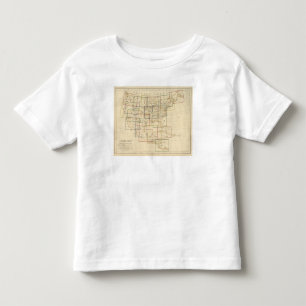 Camiseta Infantil Explicação do mapa de índice dos sinais usados 