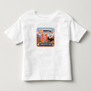 Camiseta Infantil Explorador de Marcos do Bebê de 11 Meses