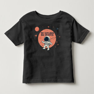 Camiseta Infantil Explorador Pequeno: Aventura Espacial