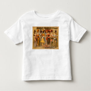 Camiseta Infantil Extravagância Hurly-Bem-constituído e vaudeville