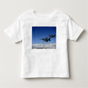 Camiseta Infantil F-16 Falcões de Combate da Força Aérea dos EUA