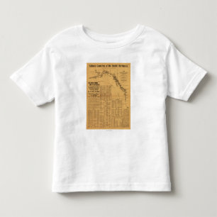 Camiseta Infantil Fábricas de conservas Salmon do mapa noroeste