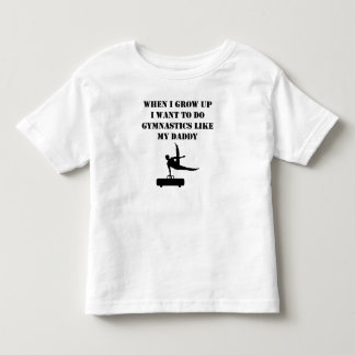 Camiseta Infantil Faça a ginástica como meu pai