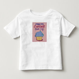 Camiseta Infantil Faça-lhe um tipo do cupcake do dia: T da criança