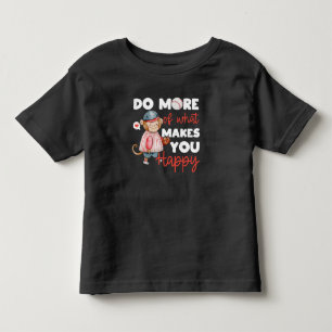 Camiseta Infantil Faça Mais do Que Te Faz Feliz - Beisebol
