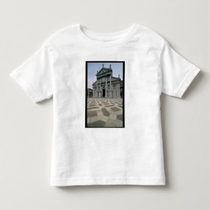 Camiseta Infantil Fachada da igreja, construída 1564-80, i feito