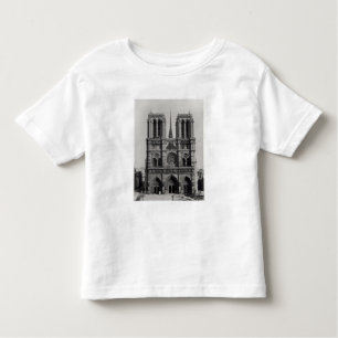 Camiseta Infantil Fachada de Notre-Dame, Paris, final do século XIX