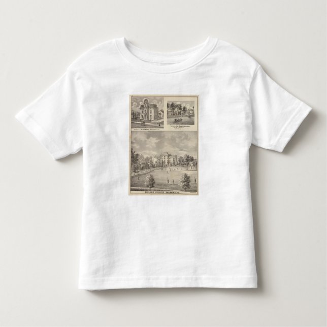 Camiseta Infantil Faculdade de Earlham, Richmond (Frente)