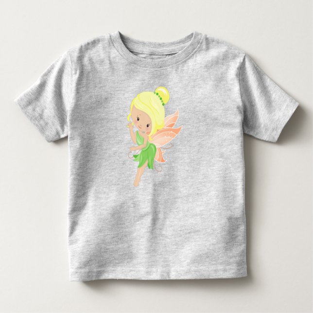 Camiseta Infantil Fada De Floresta, Fada De Mágica, Fada De Cuta, Ca (Frente)