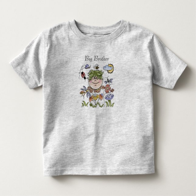Camiseta Infantil Fada de Jardim Flor do Big Brother (Frente)