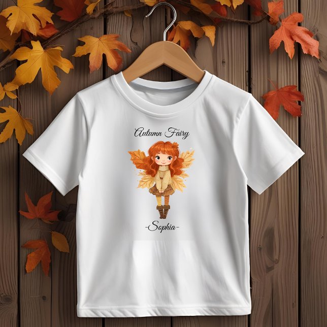 Camiseta Infantil Fada de outono mínima - Tee personalizado (Criador carregado)