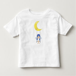 Camiseta Infantil Fada De Stardust, Fada Cuta, Fada Num Balanço, Lua