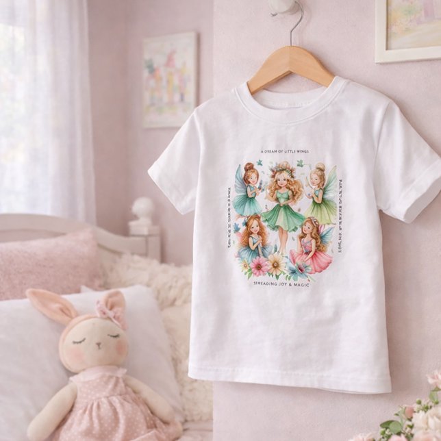 Camiseta Infantil Fada Divertida (Criador carregado)