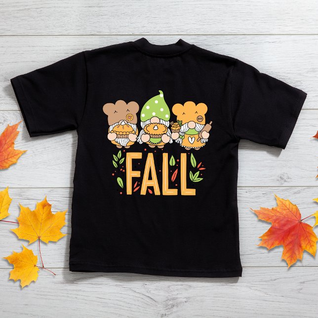 Camiseta Infantil Fall Gnome Cute Autumn Toddler T-Shirts (Criador carregado)