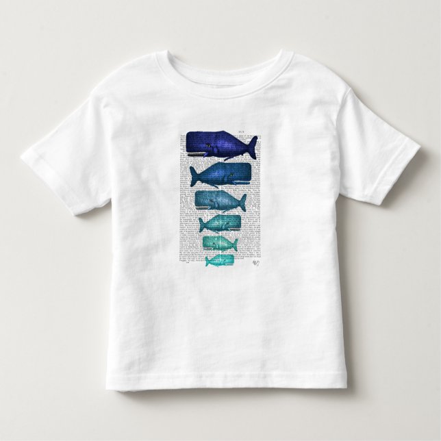 Camiseta Infantil Família Baleia Azul (Frente)