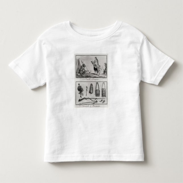Camiseta Infantil Família, braços e ornamento Iroquois (Frente)