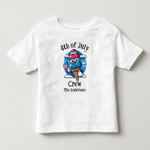 Camiseta Infantil Família Combinada de 4 de Julho com Estilo Persona
