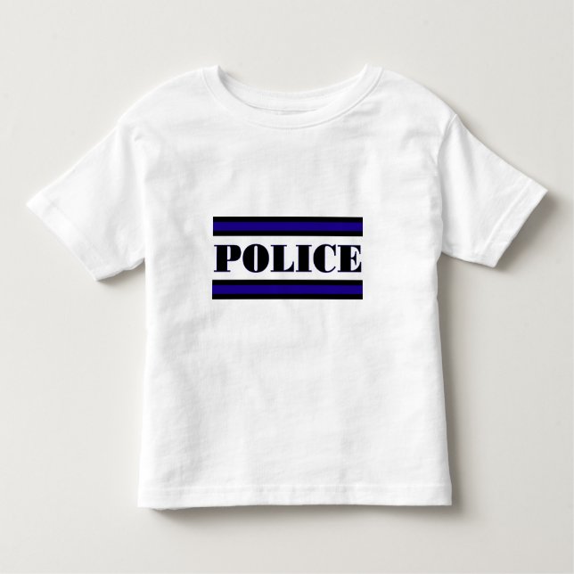 Camiseta Infantil Família da polícia (Frente)