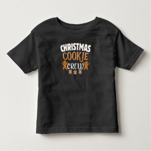 Camiseta Infantil Família de Combinação de Tripulação de Natal Cooki