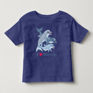 Camiseta Infantil Família de golfinhos
