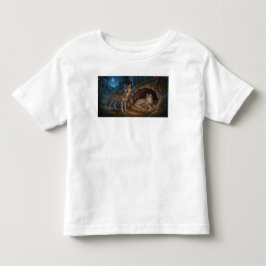 Camiseta Infantil Família de Lobos