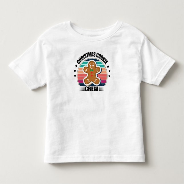 Camiseta Infantil Família de Tripulações de Comida de Natal (Frente)