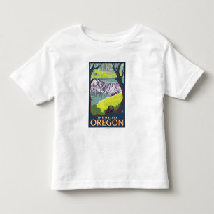 Camiseta Infantil Família do castor - o Dalles, Oregon