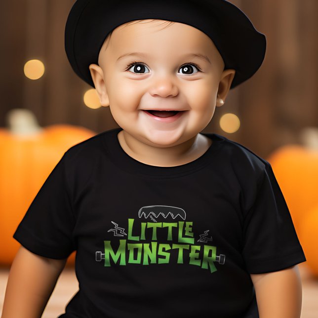 Camiseta Infantil Família Monstro das Bruxas Engraçada (Little Monster Halloween Family Matching Funny Toddler T-shirt)