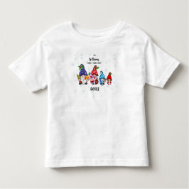 Camiseta Infantil Família Personalizada Bebê Menina Gnome Família