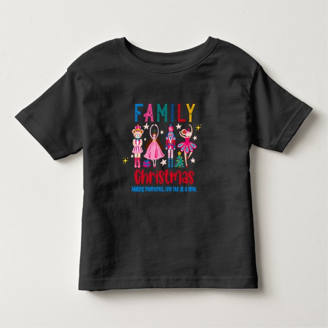 Camiseta Infantil Family Group Funny Christmas , Nutcracker Ballet (Frente)