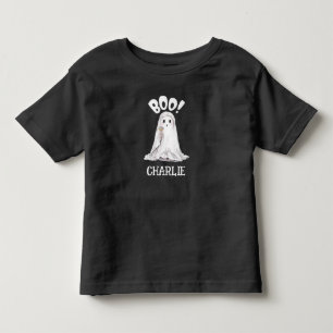 Camiseta Infantil Fantasma Bonita do Halloween com o Lollipop Person