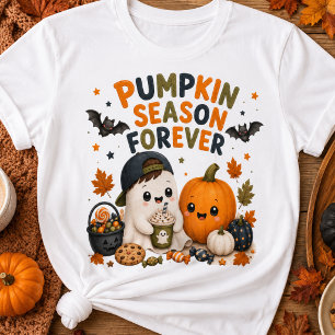 Camiseta Infantil Fantasma Bonito Temporada das Ab