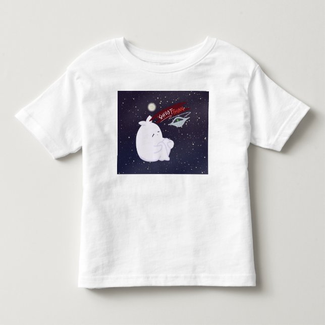 Camiseta Infantil Fantasma Fofo & OVNI (Frente)