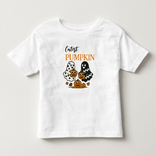 Camiseta Infantil Fantasmas da Pumpkin Mais Justa (Frente)