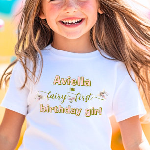 Camiseta Infantil Fantasy Fairy First Wildflower