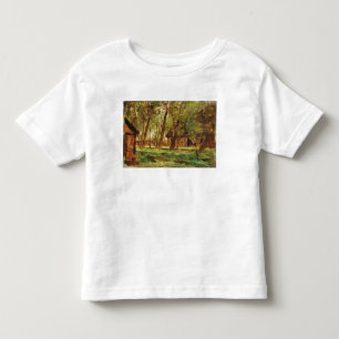 Camiseta Infantil Farmstead sob árvores