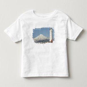 Camiseta Infantil Farol de Cape Egmont e Mt Taranaki / Mt