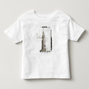 Camiseta Infantil Farol de Edystone gravado por Henry Roberts (Fl.