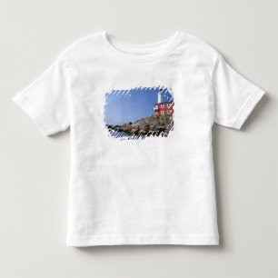 Camiseta Infantil Farol de Fisgard no Fort Rodd Hill
