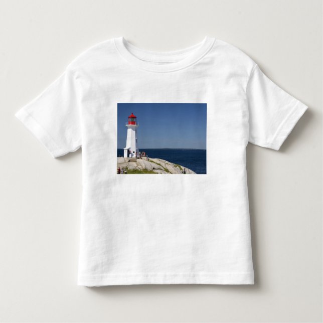 Camiseta Infantil Farol na Cove da Peggy, Nova Escócia, Canadá. (Frente)