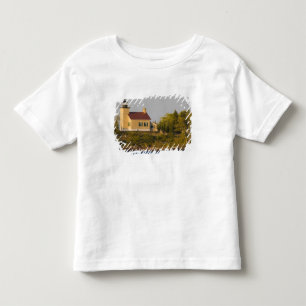 Camiseta Infantil Farol no Lago Superior perto de Copper Harbor