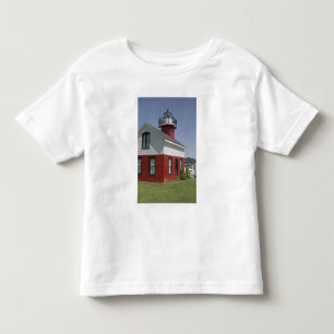 Camiseta Infantil Farol realocado na costa em Douglas perto de 2