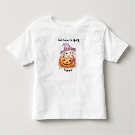 Camiseta Infantil Fatia de Halloween de Coelho Abobora Personalizado