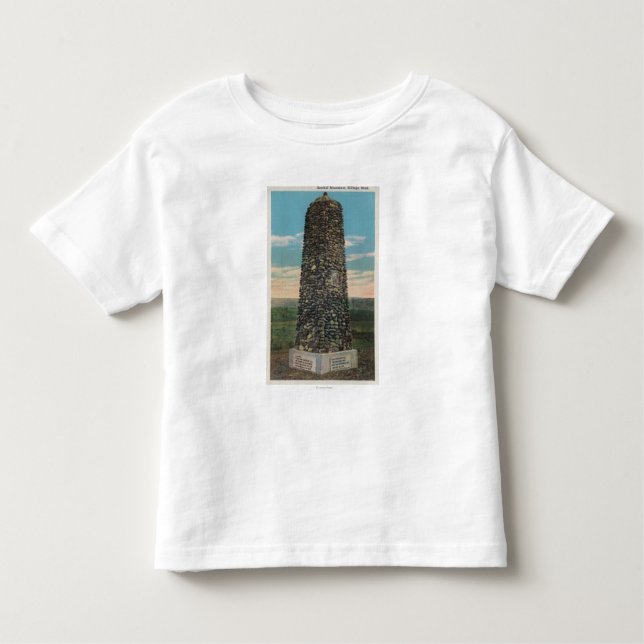 Camiseta Infantil Faturamentos, TA - vista do monumento de Boothill (Frente)
