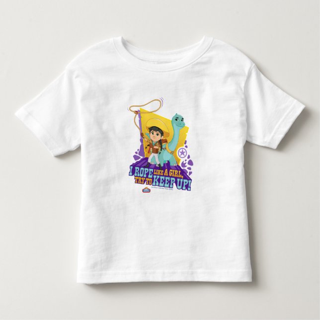 Camiseta Infantil Fazenda Dino | Min e Clover (Frente)
