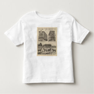 Camiseta Infantil Fazenda, Marion, e Topeka do vale de Kaw, Kansas