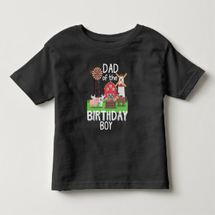 Camiseta Infantil Fazenda Pai Aniversário Garoto Mãe Animal Adoran