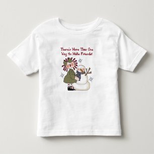 Camiseta Infantil Fazer Amigos Snowman T-shirts e presentes