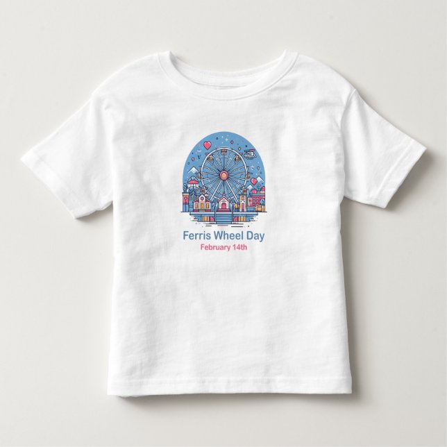 Camiseta Infantil Feb 14 Ferris Wheel Day (Frente)
