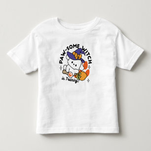 Camiseta Infantil Feiticeira de pata no treinamento - Cão de Hallowe